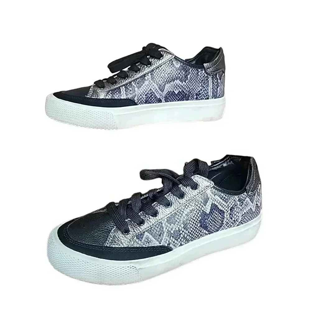 Dkny Women's Reesa Lace Up Sneakers Multi Color Animal Print Size 7.5 - Picture 10 of 13